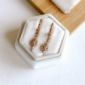 Kolczyki wiszące markiza cyrkonie