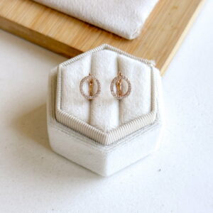 Kolczyki delikatne okręgi w cyrkoniach