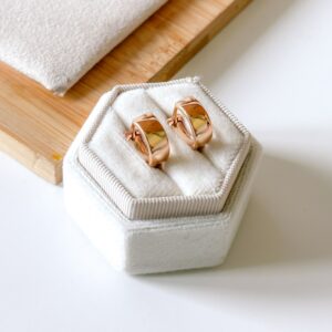 Kolczyki szerokie kółka gładkie