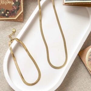 Komplet żmijki gładkie