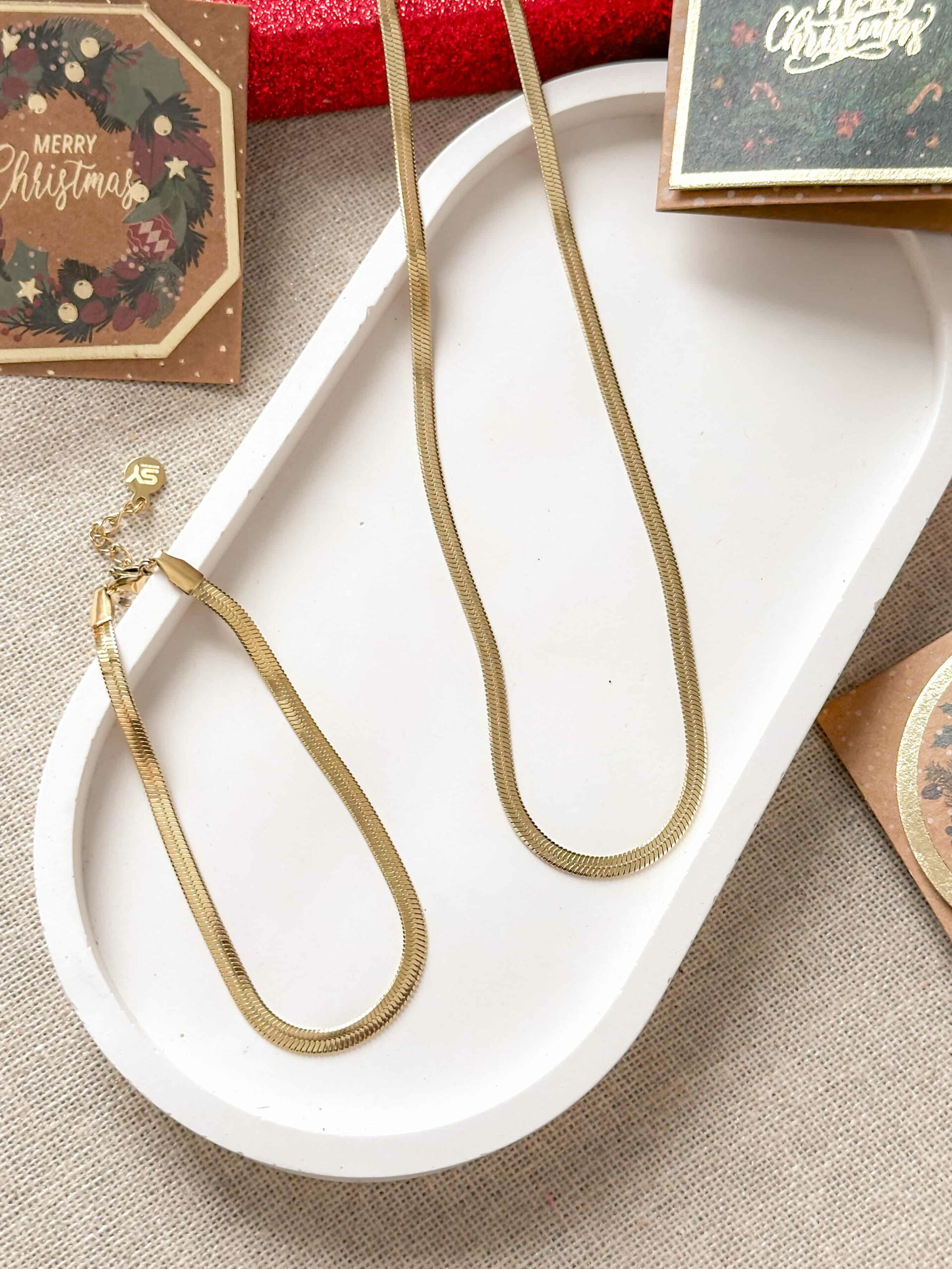 Komplet żmijki gładkie