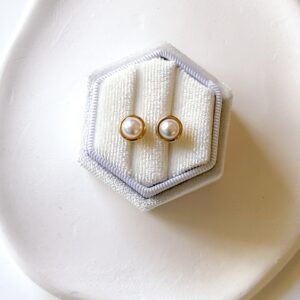 Kolczyki perły oprawa