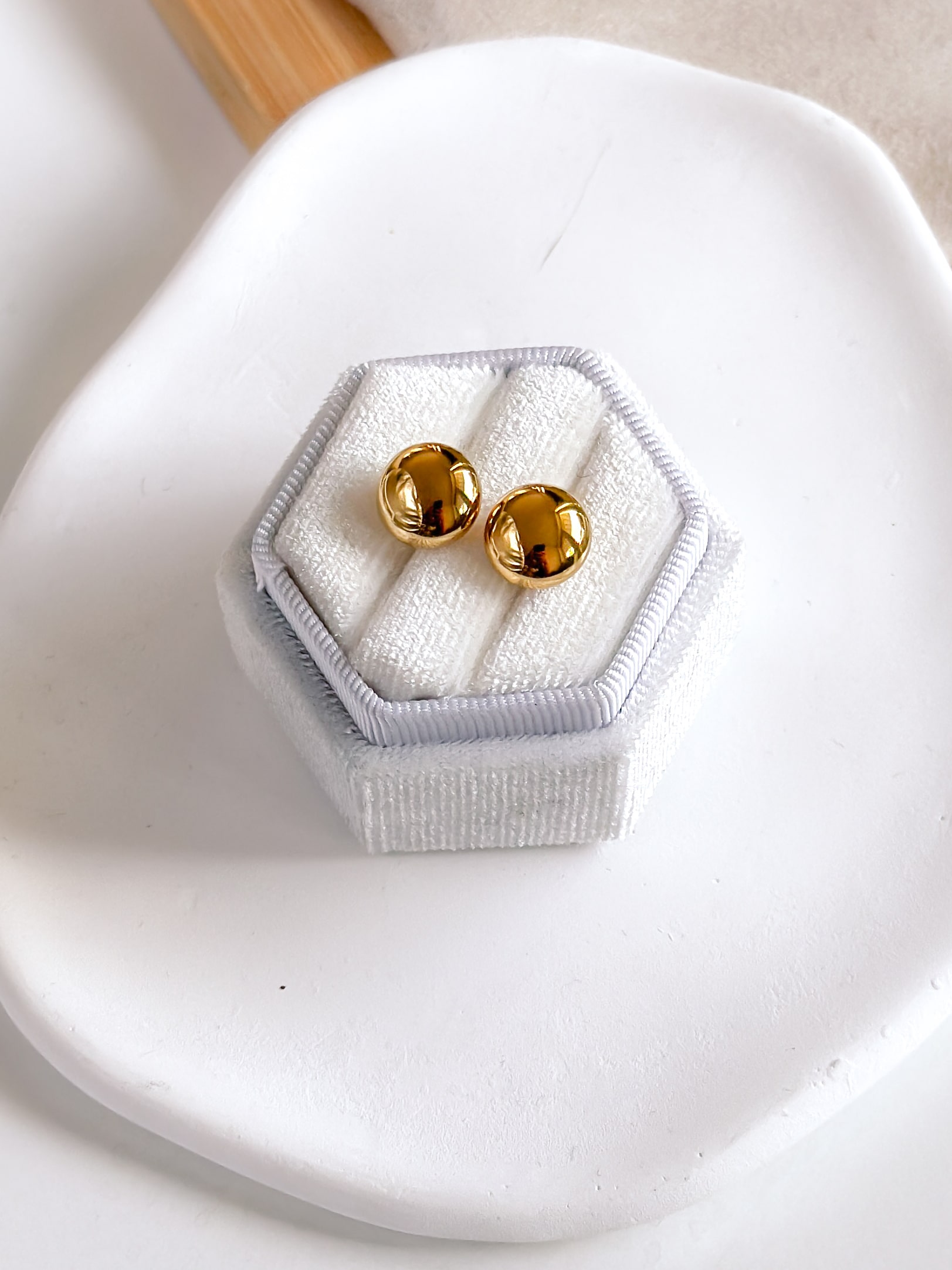 Kolczyki okrągłe pastylki