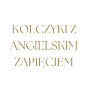 Kolczyki z angielskim zapięciem