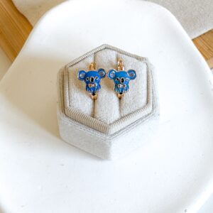 Kolczyki dziecięce koala emaliowane