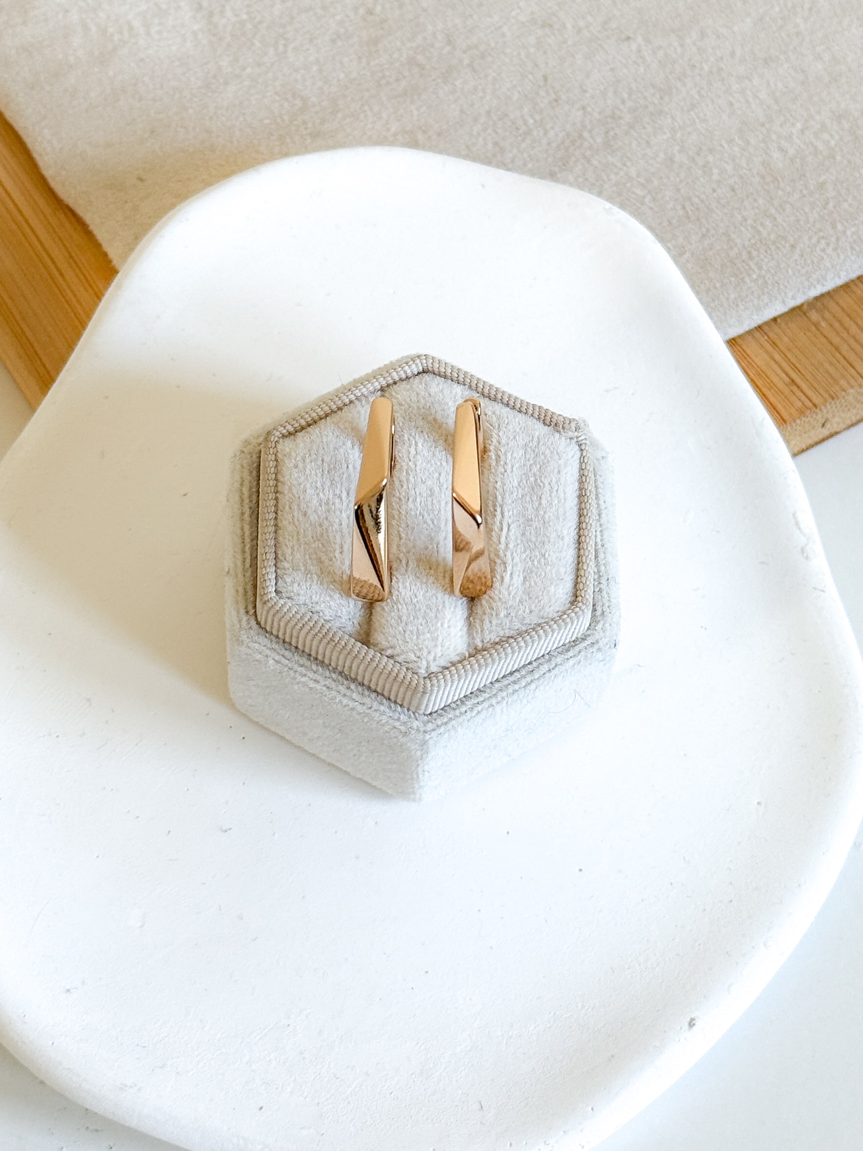 Kolczyki kwadraty duże - obrazek 2