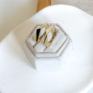 Kolczyki kwadraty duże jasne