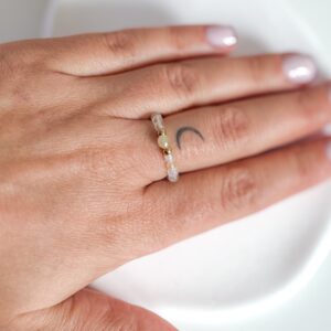 Pierścionek ręcznie wykonany kamienie CYTRYN