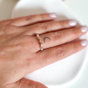 Pierścionek ręcznie wykonany kamienie słoneczne