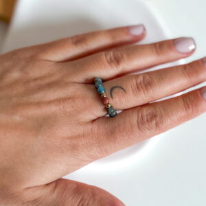 Pierścionek ręcznie wykonany jaspis jesienny