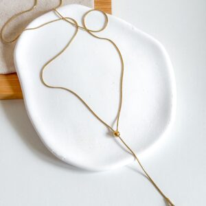 Naszyjnik długi krawatka serce