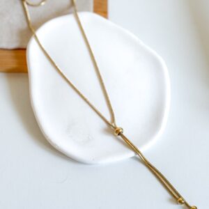 Naszyjnik długi krawatka kulki