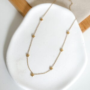 Naszyjnik celebrytka drobne gwiazdki