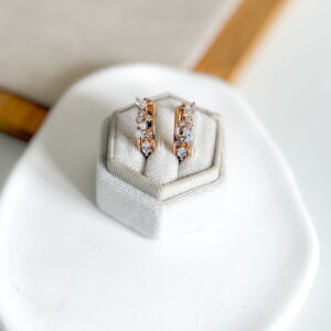 Kolczyki kółka kryształki szerokie