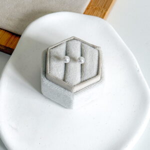 Kolczyki perły kulki