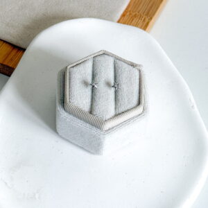 Kolczyki mini gwiazdki w kolorze srebrnym