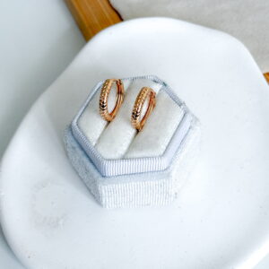 Kolczyki kółka skóra węża