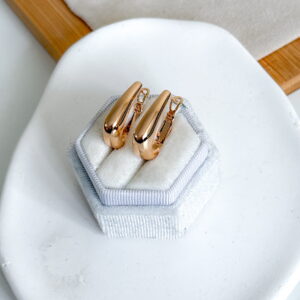 Kolczyki owale zaokrąglone nowe