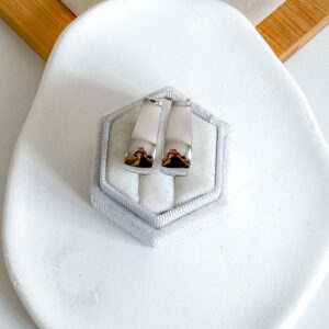 Kolczyki duże szerokie podkowy owale w kolorze srebrnym